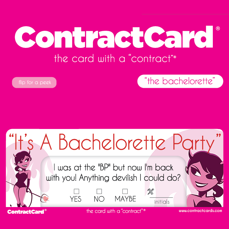 Bachelorette Party card artwork